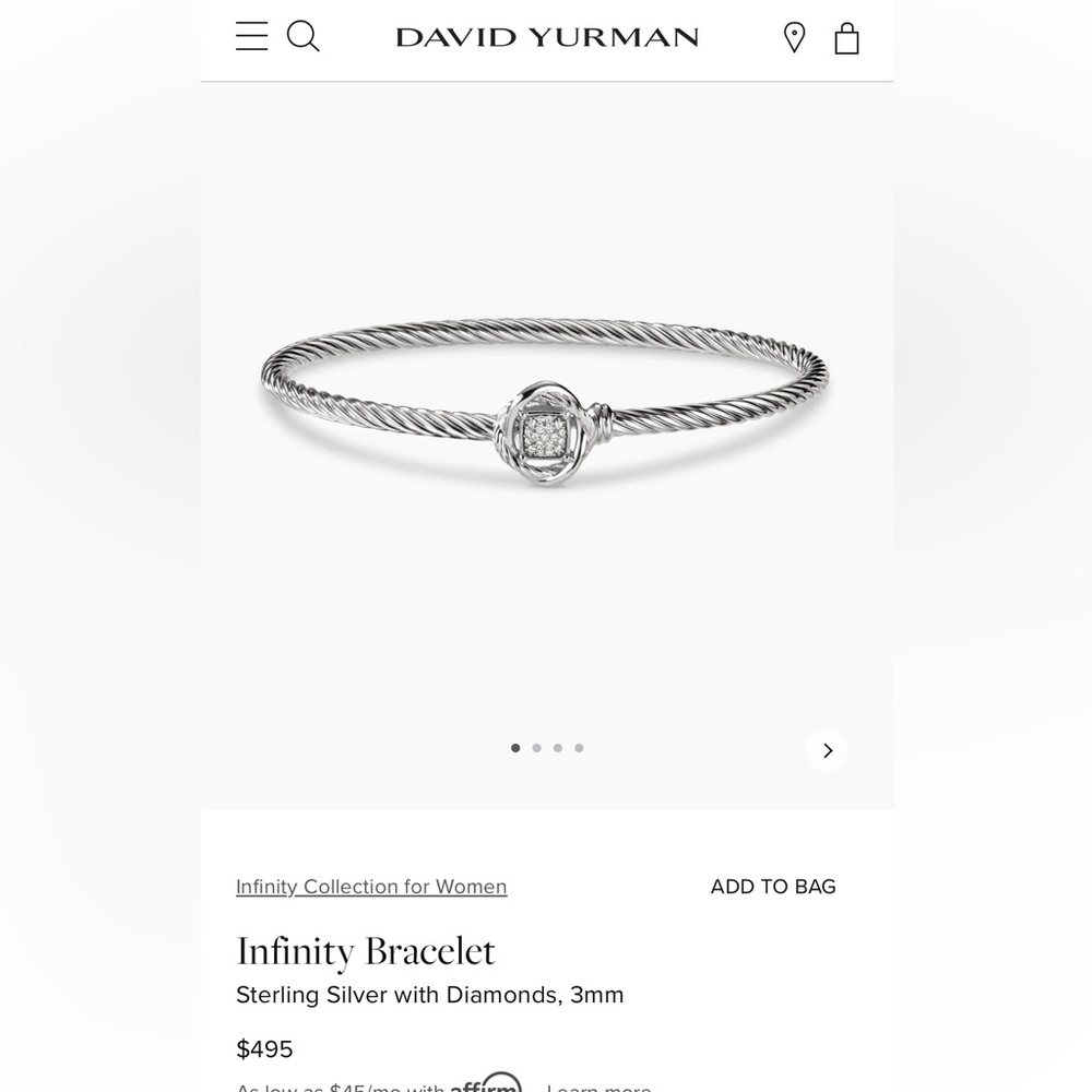 David Yurman Infinity Bracelet
